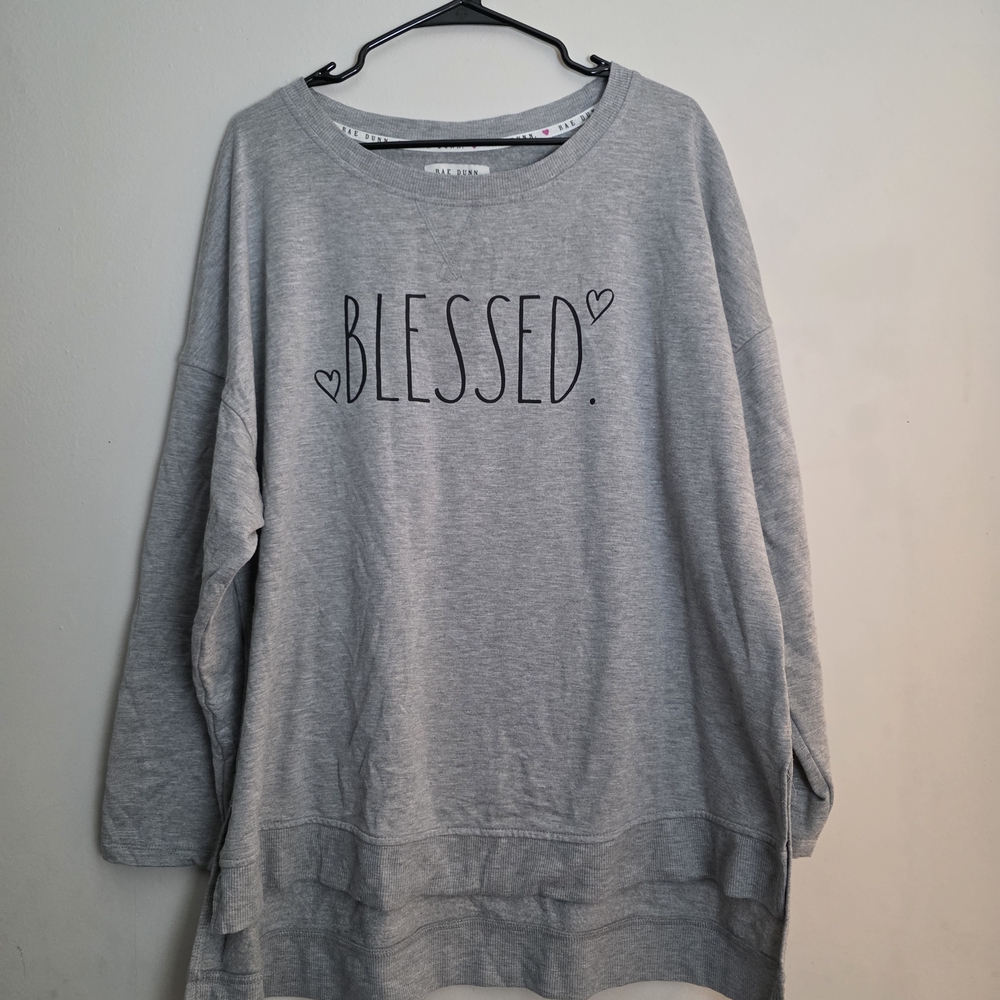 Rae Dunn Heather Gray Sweatshirt